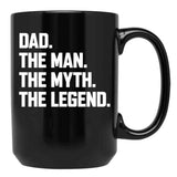 Father Black Coffee Mug, Gift Coffee Mug
