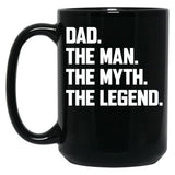 Father Black Coffee Mug, Gift Coffee Mug
