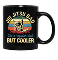 Fathers Day Jiu Jitsu Dad Training Father Vintage Funny Black Coffee Mug, Gift Coffee Mug - Black