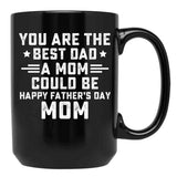 Fathers Day Single Mother Shirt Single Parent Funny Father'S Day Tee Single Mom Black Coffee Mug, Gift Coffee Mug