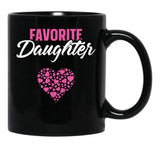 Favorite Daughter Mom Gifts Mother'S Day Gift Best Mom Ever Black Coffee Mug, Gift Coffee Mug - Black