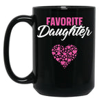 Favorite Daughter Mom Gifts Mother'S Day Gift Best Mom Ever Black Coffee Mug, Gift Coffee Mug