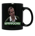 Fawlty Towers Sppppoons Black Coffee Mug, Gift Coffee Mug - Black