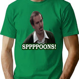 Fawlty Towers Sppppoons Premium Heavyweight Cotton T-Shirt - Green