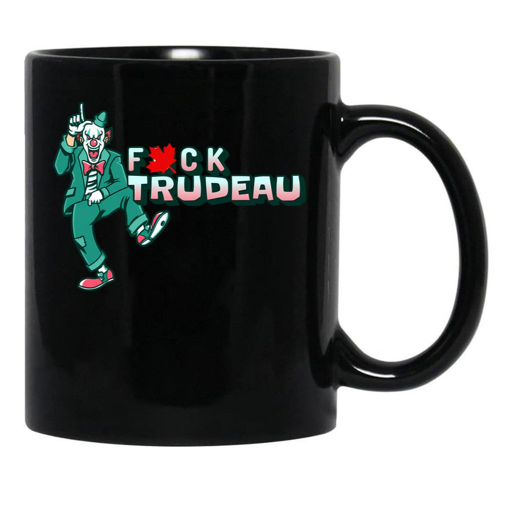 Fck Trudeau Clown Black Coffee Mug, Gift Coffee Mug - Black