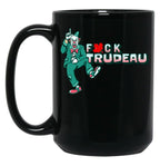 Fck Trudeau Clown Black Coffee Mug, Gift Coffee Mug