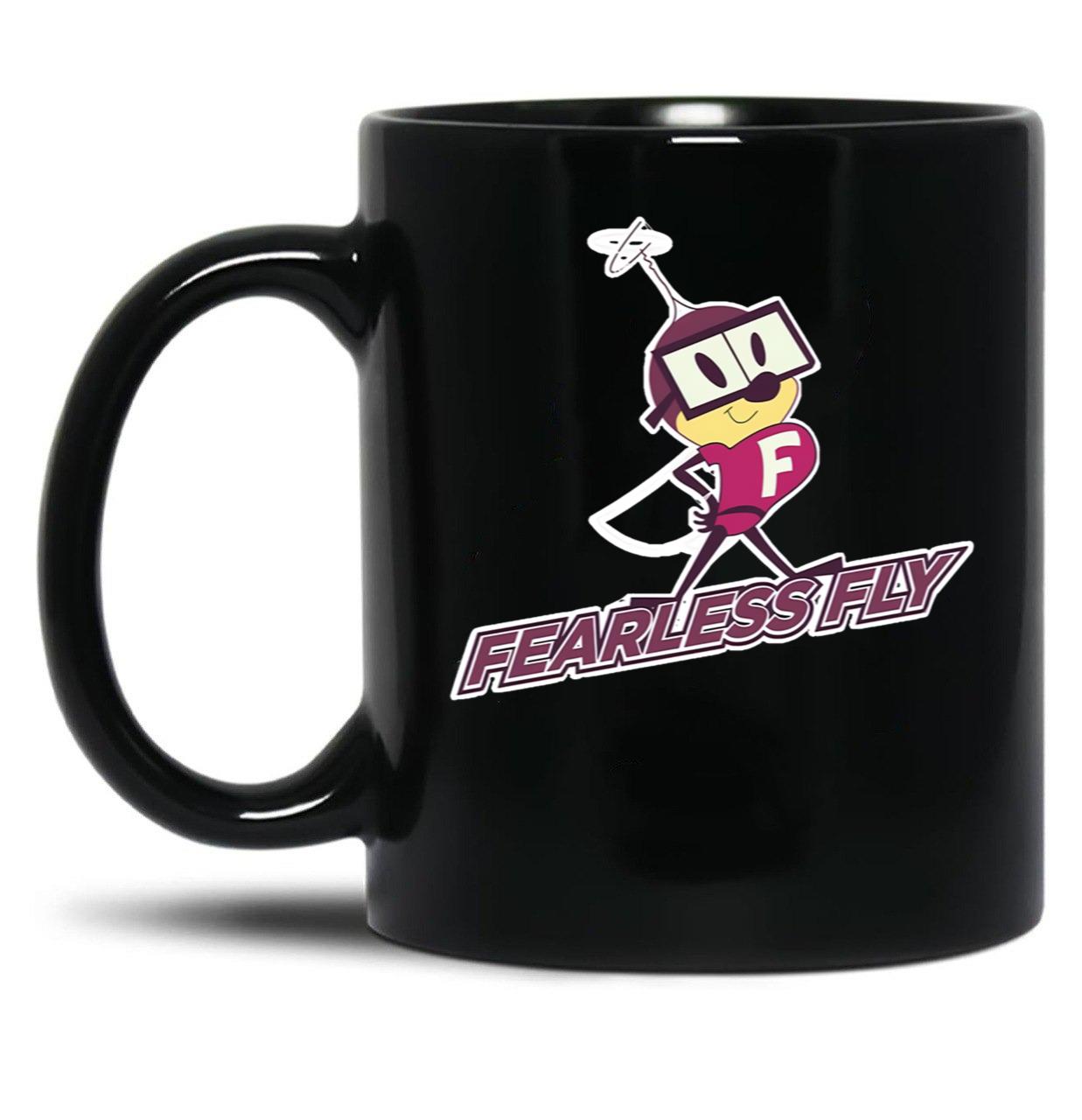 Fearless Fly Coffee Mug Black Coffee Mug, Gift Coffee Mug