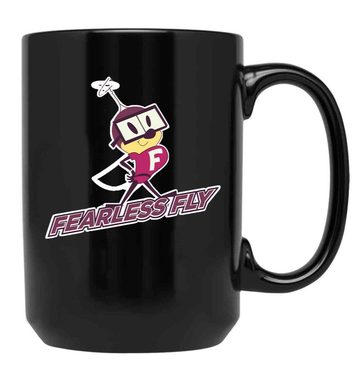 Fearless Fly Coffee Mug Black Coffee Mug, Gift Coffee Mug