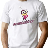 Fearless Fly Coffee Mug Premium Heavyweight Cotton T-Shirt - White