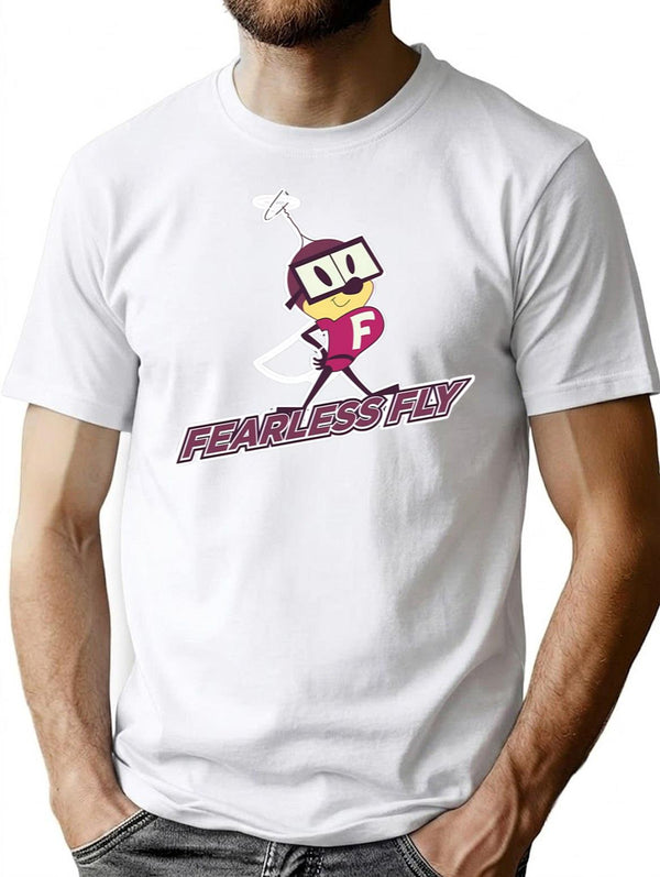Fearless Fly Coffee Mug Premium Heavyweight Cotton T-Shirt - White