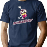 Fearless Fly Coffee Mug Premium Heavyweight Cotton T-Shirt - Navy
