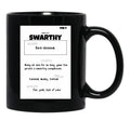 February 4 Swarthy Black Coffee Mug, Gift Coffee Mug - Black