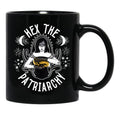 Feminist Witch Hex The Patriarchy Black Coffee Mug, Gift Coffee Mug - Black
