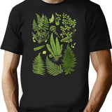 Fern Chart Study T-Shirt for Men & Women, T-Shirts Graphic Tee - Black