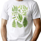 Fern Chart Study T-Shirt for Men & Women, T-Shirts Graphic Tee - White