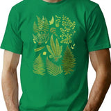Fern Chart Study T-Shirt for Men & Women, T-Shirts Graphic Tee - Green