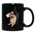 Ferret Art - Elinationart Black Coffee Mug, Gift Coffee Mug - Black