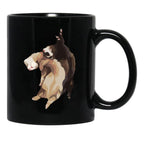 Ferret Art - Elinationart Black Coffee Mug, Gift Coffee Mug - Black