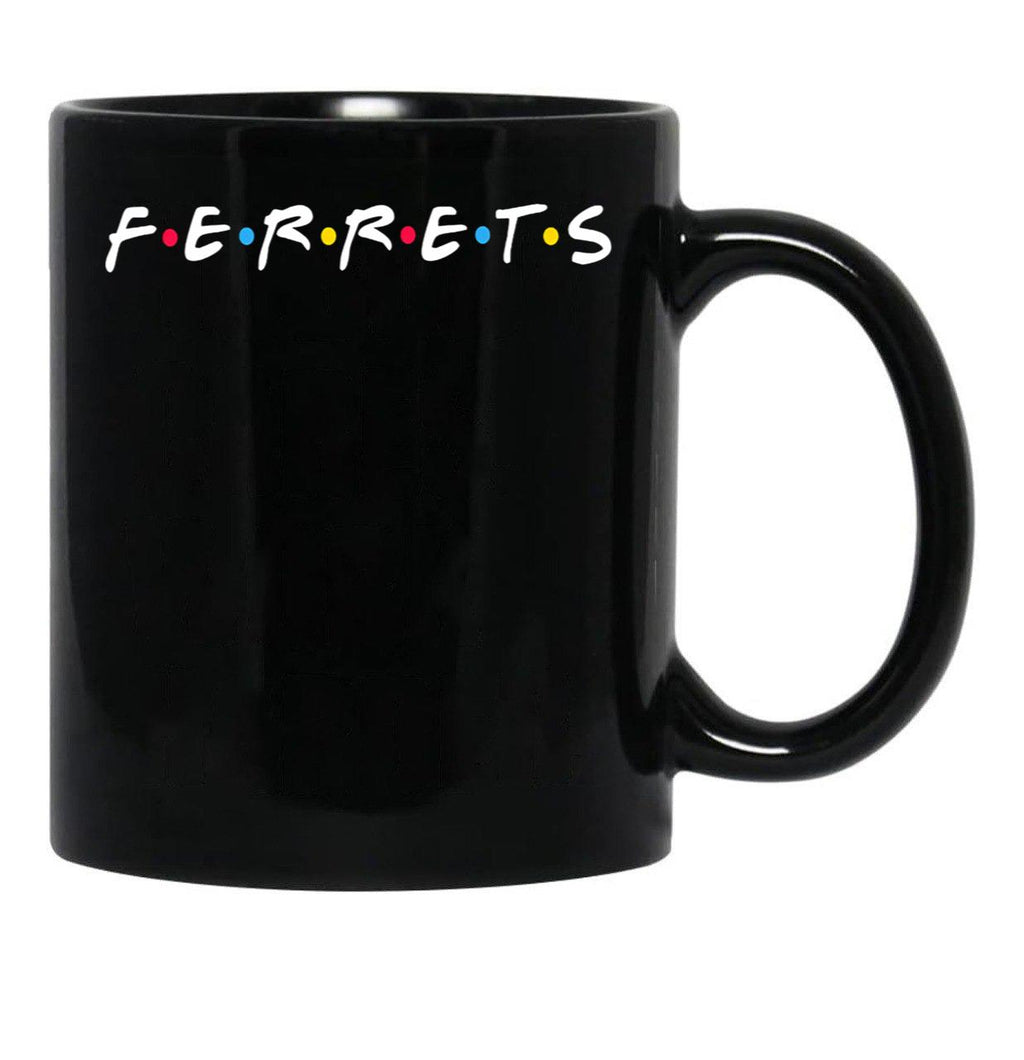 Ferrets Black Coffee Mug, Gift Coffee Mug - Black