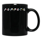 Ferrets Black Coffee Mug, Gift Coffee Mug - Black