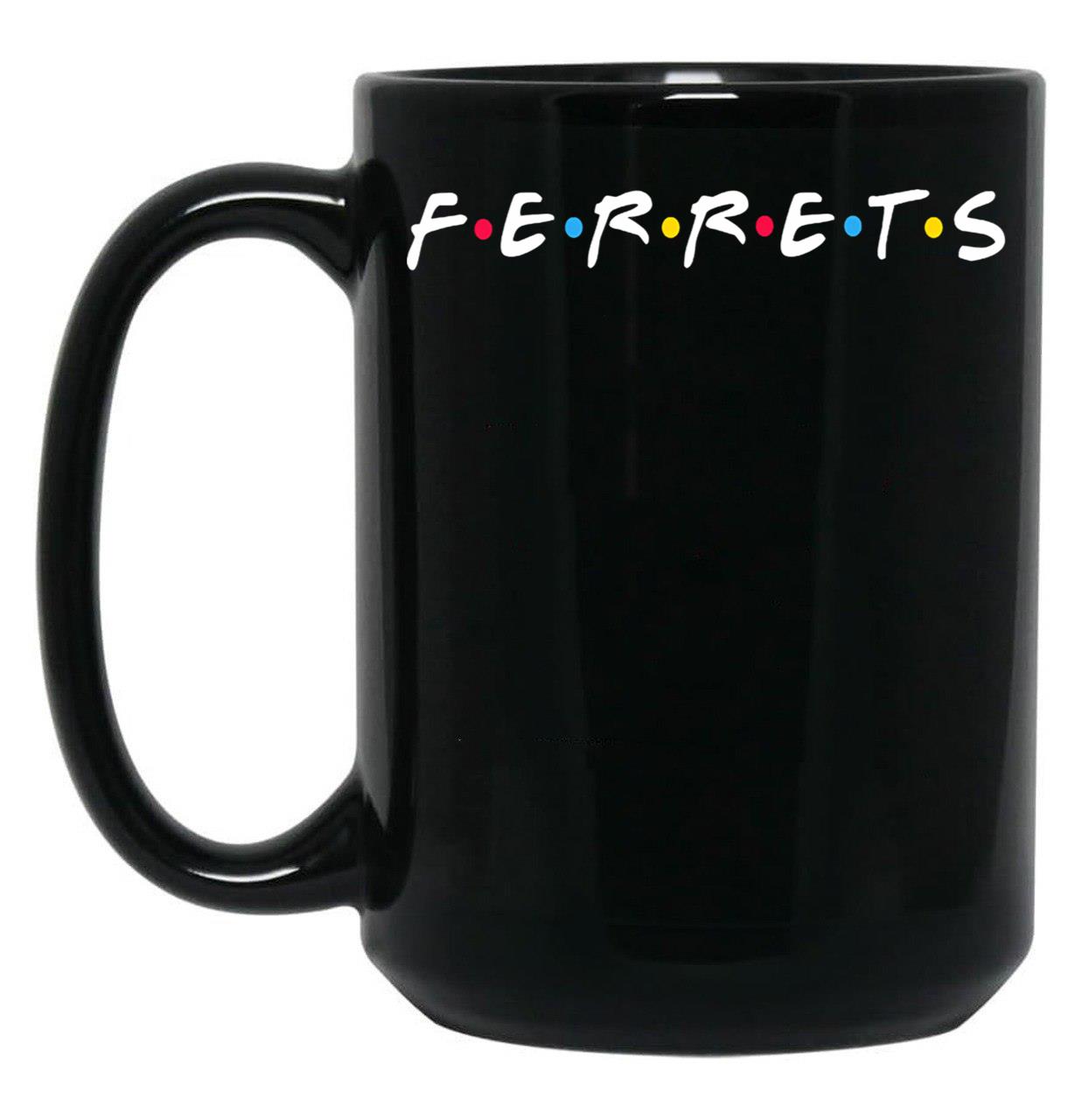 Ferrets Black Coffee Mug, Gift Coffee Mug