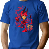 Fictional Characters For Men Women Vintage T-Shirt for Men & Women, T-Shirts Graphic Tee - Blue
