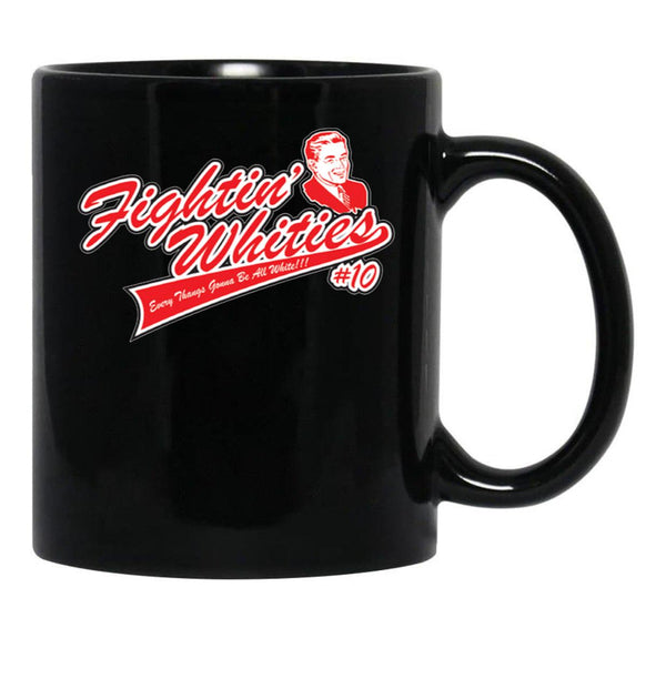 Fighting Whities Black Coffee Mug, Gift Coffee Mug - Black