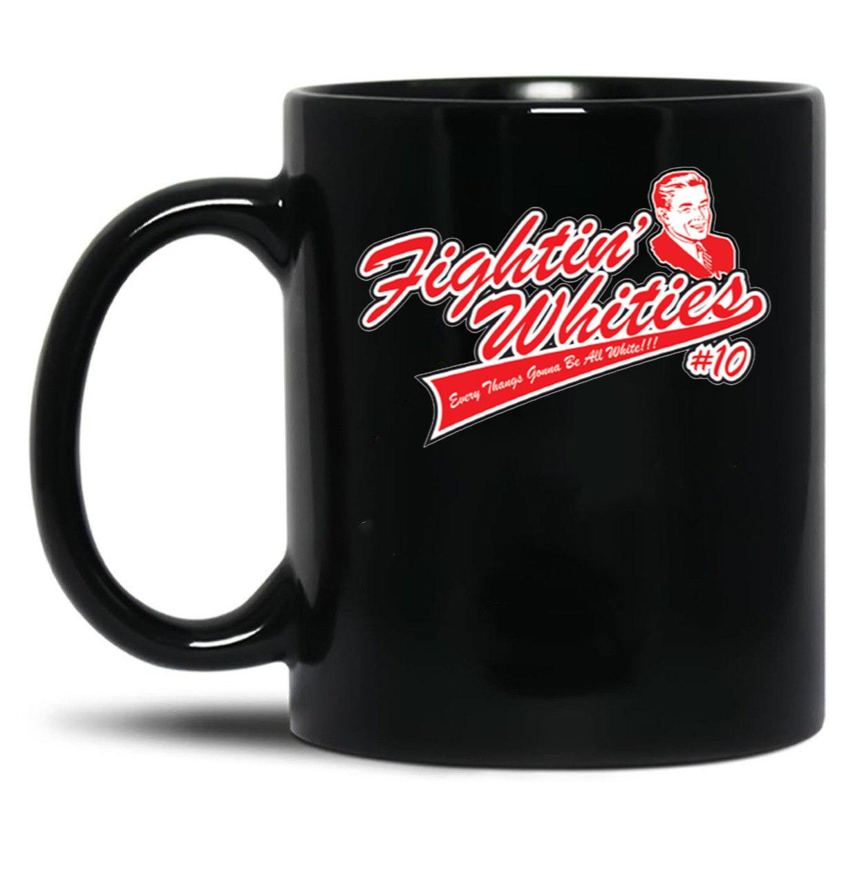Fighting Whities Black Coffee Mug, Gift Coffee Mug