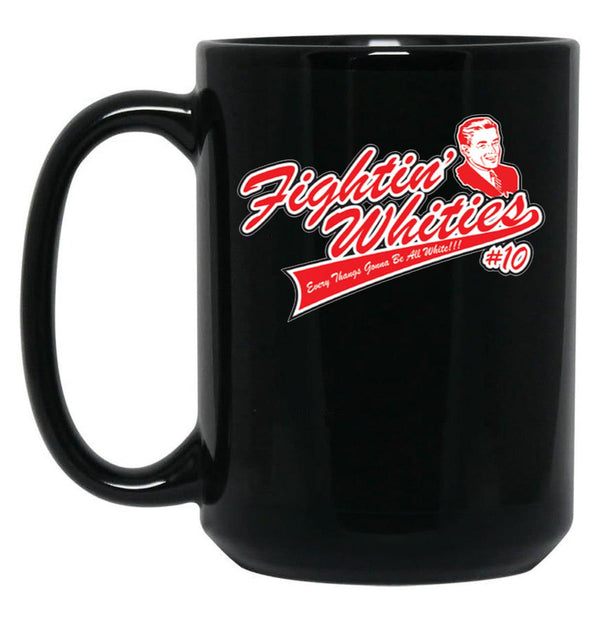 Fighting Whities Black Coffee Mug, Gift Coffee Mug - Black