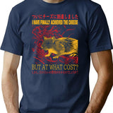 Finally Achieved The Cheese T-Shirt for Men & Women, T-Shirts Graphic Tee - Navy