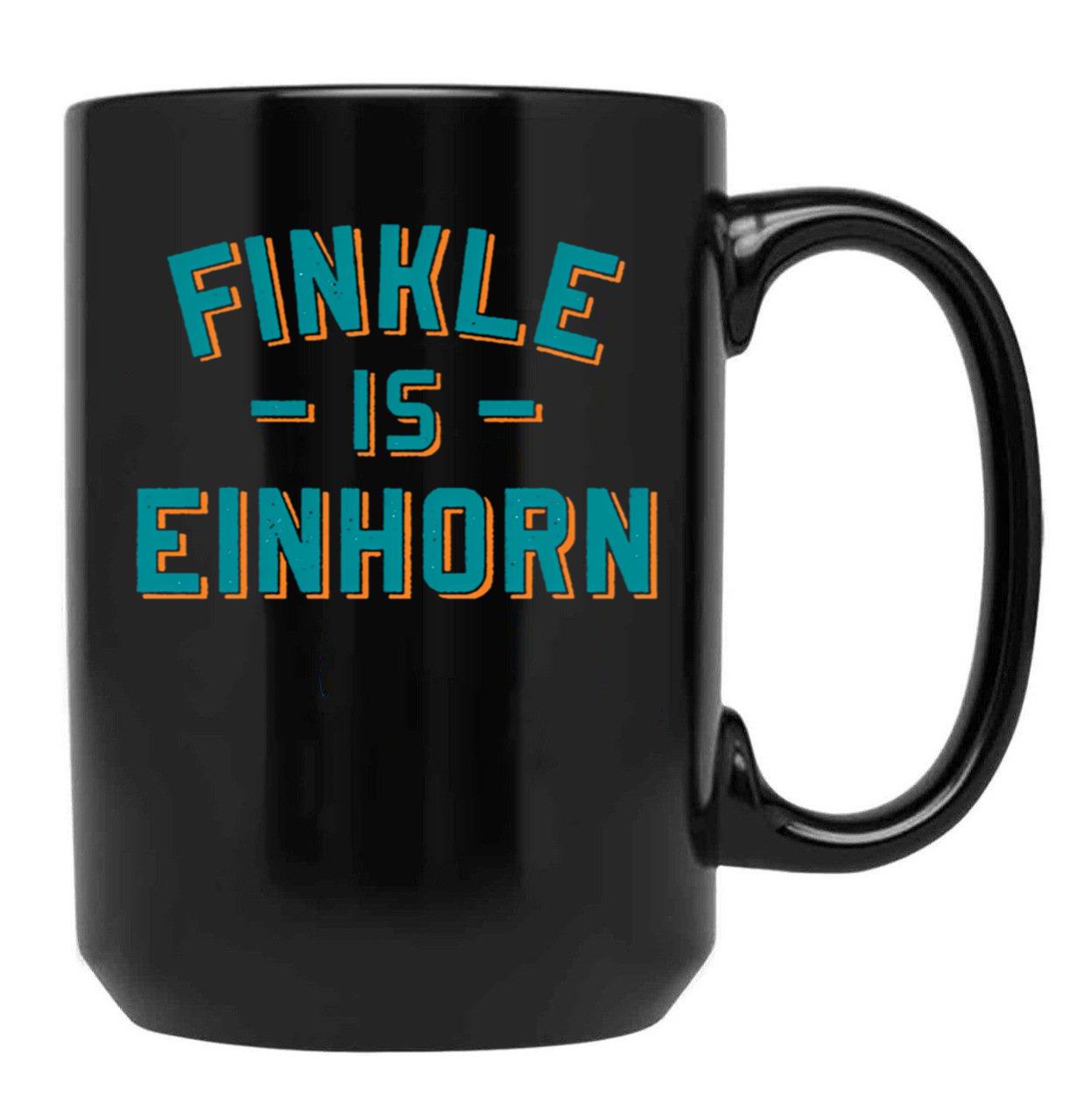Finkle Is Einhorn Black Coffee Mug, Gift Coffee Mug