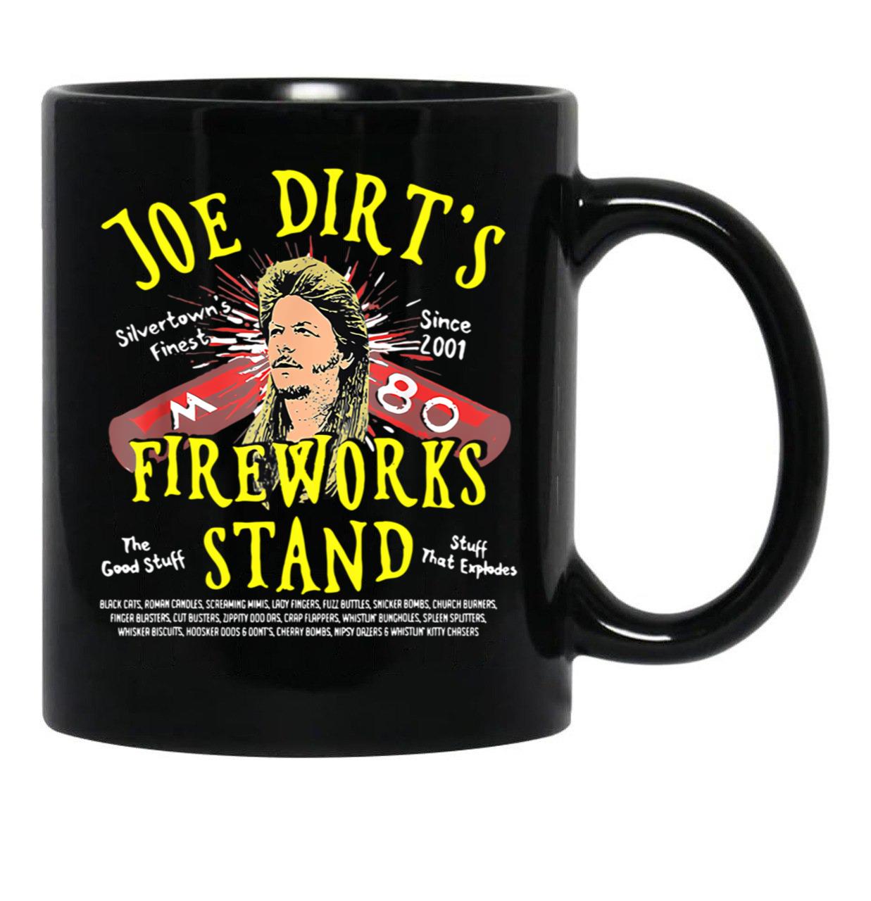 Fireworks Stand Black Coffee Mug - Black
