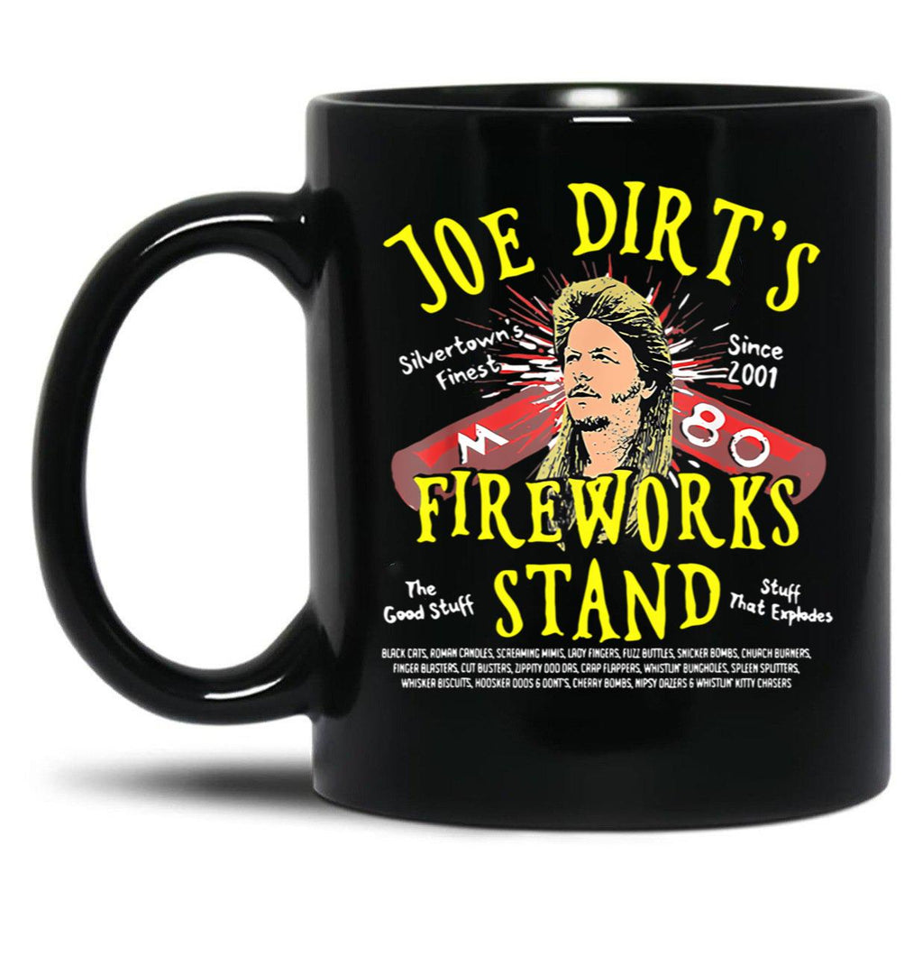 Fireworks Stand Black Coffee Mug