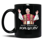 First American Pope Leo Xiv (1) Black Coffee Mug