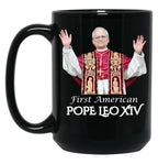 First American Pope Leo Xiv (1) Black Coffee Mug