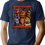 Five Nights At Freddy'S T-Shirt for Men & Women, T-Shirts Graphic Tee - Navy