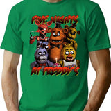 Five Nights At Freddy'S T-Shirt for Men & Women, T-Shirts Graphic Tee - Green