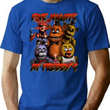 Five Nights At Freddy'S T-Shirt for Men & Women, T-Shirts Graphic Tee - Blue