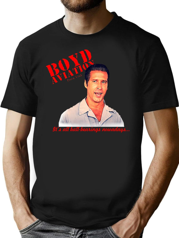 Fletch Vintage T-Shirt for Men & Women, T-Shirts Graphic Tee - Black