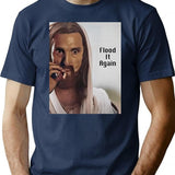 Flood It Again Premium Heavyweight Cotton T-Shirt - Navy