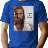 Flood It Again Premium Heavyweight Cotton T-Shirt - Blue