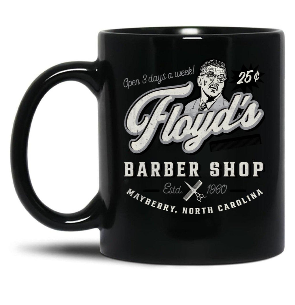 Floyd'S Barber Shop Estd. 1960 Black Coffee Mug, Gift Coffee Mug