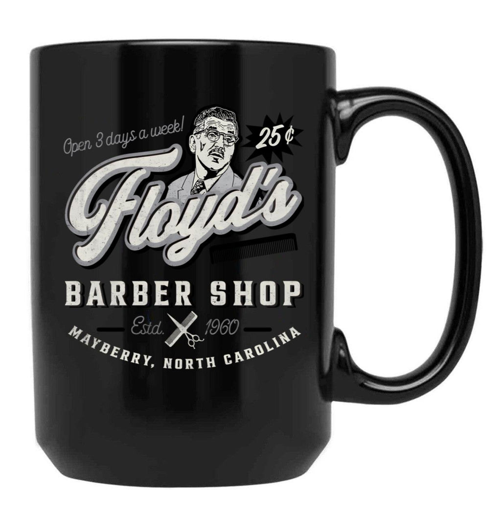 Floyd'S Barber Shop Estd. 1960 Black Coffee Mug, Gift Coffee Mug