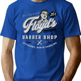 Floyd'S Barber Shop Estd. 1960 Premium Heavyweight Cotton T-Shirt - Blue