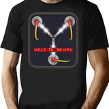 Flux Capacitor T-Shirt for Men & Women, T-Shirts Graphic Tee - Black