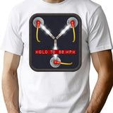 Flux Capacitor T-Shirt for Men & Women, T-Shirts Graphic Tee - White