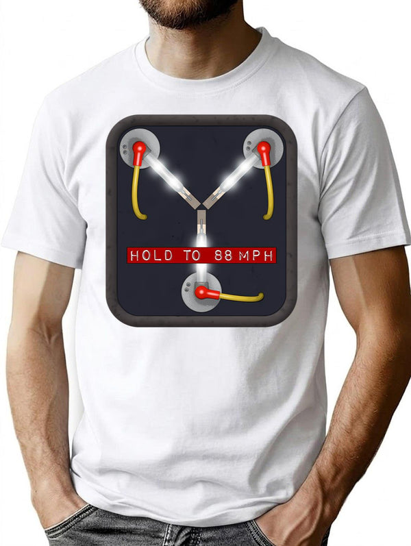 Flux Capacitor T-Shirt for Men & Women, T-Shirts Graphic Tee - White