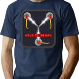 Flux Capacitor T-Shirt for Men & Women, T-Shirts Graphic Tee - Navy