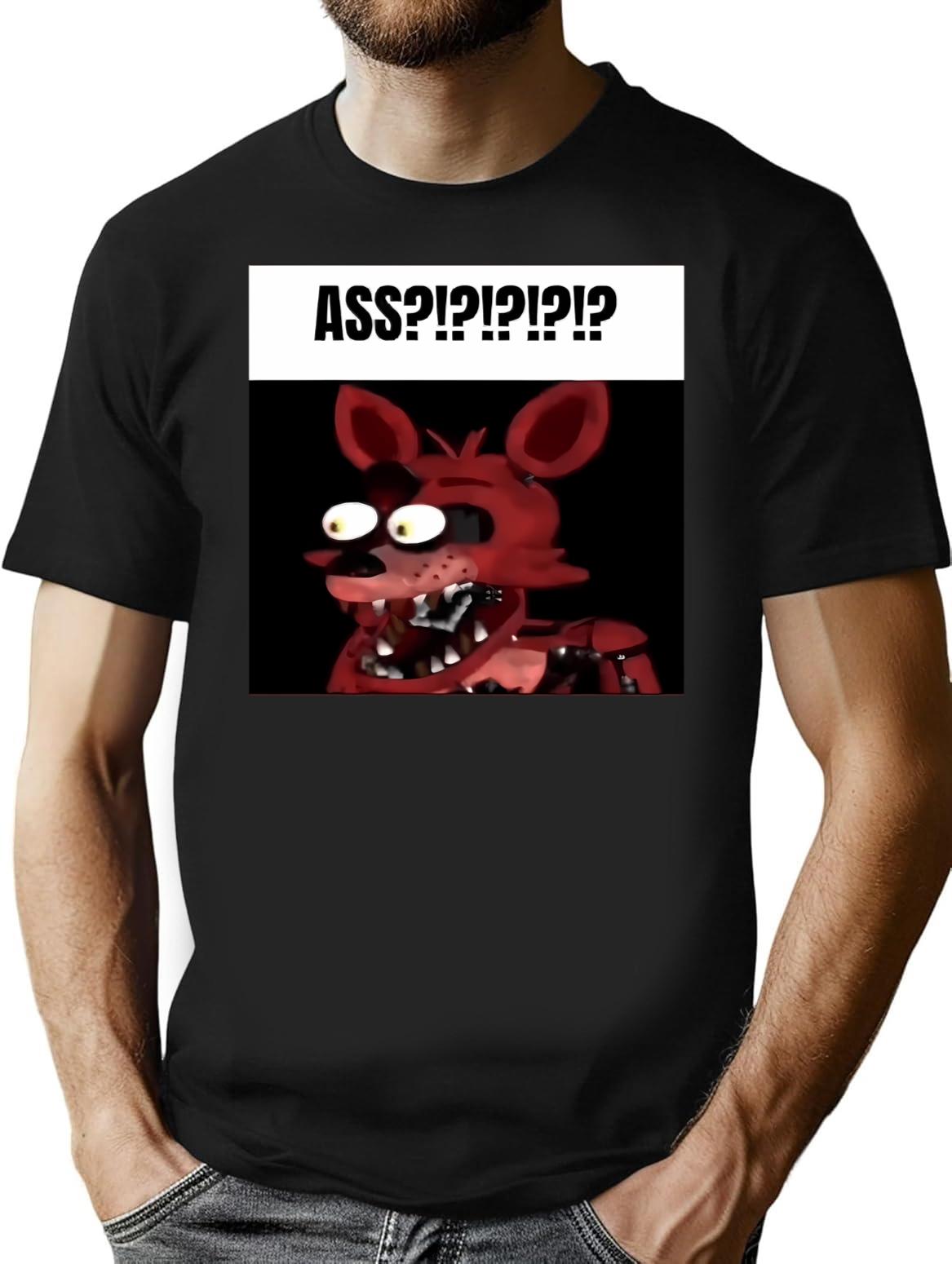 Fnaf Bonnie Balls Meme Premium Heavyweight Cotton T-Shirt - Black