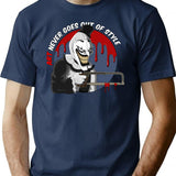 For Mens Womens Art Never Goes Out Of Style Awesome For Movie Fans T-Shirt for Men & Women, T-Shirts Graphic Tee - Navy